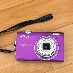 Nikon COOLPIX S5100 Purple 12.2MP Compact Digital Camera For Parts From Japan - Picture 1 of 14