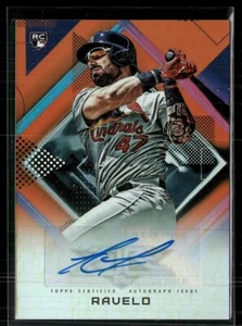 2020 FIRE ORANGE /99 ROOKIE AUTO RANGEL RAVELO CARDINALS - Picture 1 of 1