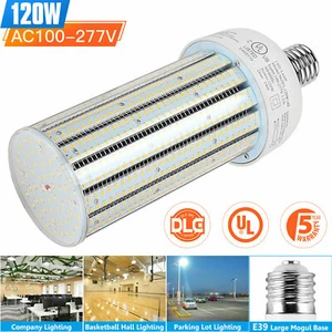 120W LED Corn Light Bulb E39 Mogul Base 5000K Warehouse Parking Lot Highbay Lamp - Picture 1 of 11