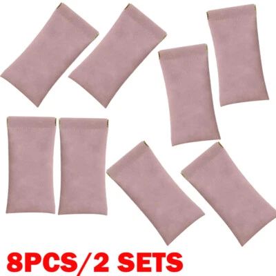 8x Pink Leather Mouth Snapped Sunglasses Eyeglass Case Soft Pouch Bag Pocket HOT - Image 1 of 4
