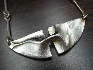 Mid-Century Modern BJORN WECKSTROM LAPPONIA Sterling Silver Pendant Necklace - Picture 1 of 8