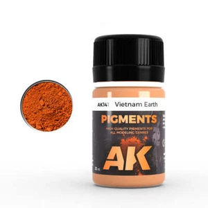 AK Interactive AK141 Vietnam Earth Pigment 35 ml - EE. UU. - Imagen 1 de 1