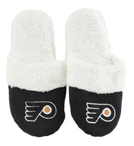 Forever Collectibles NHL Philadelphia Flyers Womens Sherpa Slide Slippers - XLar Cover