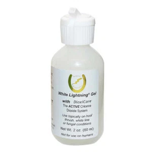 New! WHITE LIGHTNING GEL FOR HOOVES 2 oz. For horse horses hoof - Picture 1 of 1