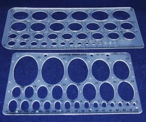 CIRCLE AND OVAL TEMPLATE SET - Picture 1 of 1