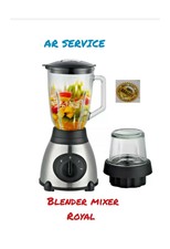 FRULLATORE TRITATUTTO 2 IN 1 LAMA IN ACCIAIO INOX BROCCA VETRO 1,5L 800 W