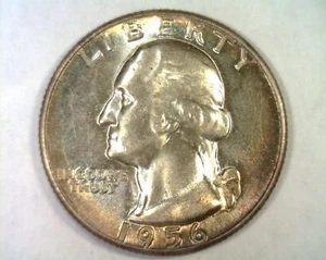 Washington 1956 cuarto elección sin circular/gema color atractivo ch sin circular / GEM - Imagen 1 de 2
