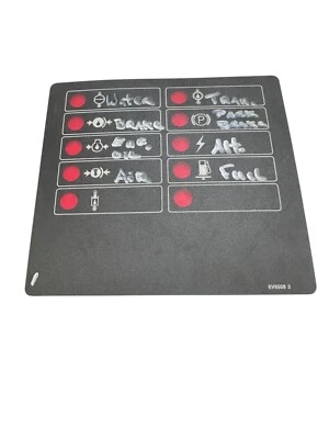 CAT 6V-6508 Instrument Panel Face Film **SALE** - Image 1 of 2