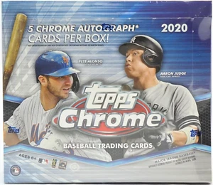 2020 Topps Chrome Baseball Factory Sealed Hobby JUMBO Box - Picture 1 of 8