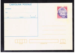 Cartolina Postale Italia Repubblica 1987 Castelli 500 Lire VARIETA' 10,1 cm ^^ - Picture 1 of 1