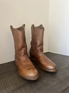 Vintage Red Wing 1155 Pecos Leder Stiefel Herren Größe 10 EE Hergestellt in den USA 1991 - Bild 1 von 24