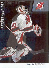 2002-03 Between the Pipes Hockey #8 Martin Brodeur