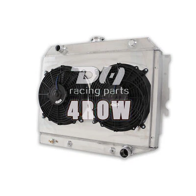 4 Row Radiator&Shroud&Fan For 68-74 Dodge Charger/Challlenger Plymouth Satellite - Изображение 1 из 4