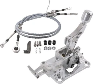 Billet Racing Short Shifter Cables Bracket Kit Compatible with Honda 2002-2006 - Picture 1 of 7