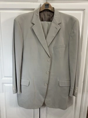 Jos. A. Bank Men's Tan/Cream Suit Jacket Blazer & Pants Set Size 48LG Business  - Image 1 of 4