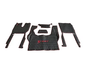 Tappeti Copricofano Ecopelle Luxury nero rosso per IVECO S-WAY SWAY AS 2019-2024 - Imagen 1 de 5