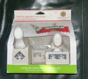 Martha Stewart SNOWFALL Punch Around The Page Set - Picture 1 of 2