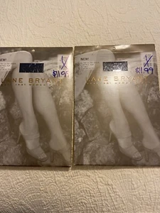2 VTG LANE BRYANT PANTYHOSE, Black , SIZE C/D MADE IN USA, NEW IN PACK - Picture 1 of 10