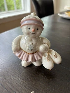 Lenox Snowy Skater Ice Skating Girl Figurine - Picture 1 of 6