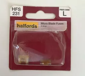 Halfords HFS 231 Led Micro Blade Fuses 5 Amp New READ DESCRIPTIONS UK Seller - Picture 1 of 1