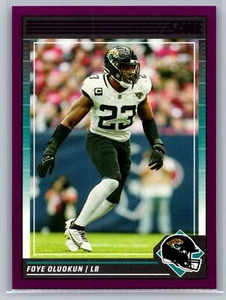 Puntuación 2024 #129 Foye Oluokun púrpura paralelo Jacksonville Jaguars - Imagen 1 de 2