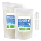 1000 Empty Gel Gelatin Capsules ~Size 0 ~Clear Bulk Kosher Separated