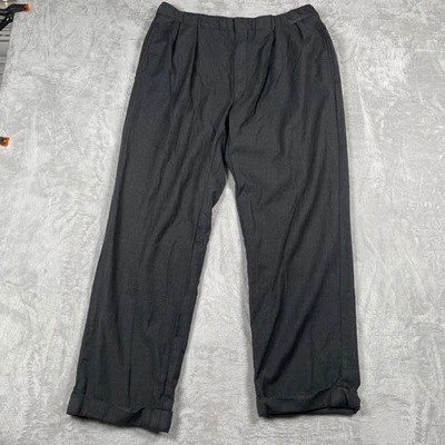 Pantalones de vestir Polo Ralph Lauren para hombre plisados carbón hechos en Italia talla 38 Foto 1 de 4