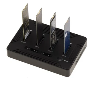 Dock station de clonage pour 4 SSD M2 NVMe Gen 3.0 et 4.0 USB4 Thunderbolt - Imagen 1 de 6