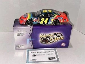2004 Jeff Gordon #24 DuPont Retro Rainbow Color Chrome 1:24 Diecast 1 of 504 RFO - Picture 1 of 24