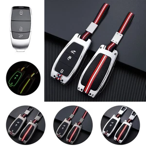 Zinc Alloy Silicone Car Key Case Cover For Benz A B C E S G GLC GLE GLS CLA CLS - Picture 1 of 12