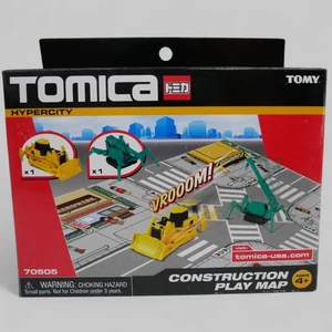Tomy Tomica Hypercity Japanese Crane & Bulldozer - Construction Play Map #70505 - Picture 1 of 12