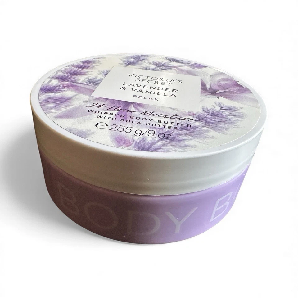 Victoria's Secret Lavanda e Baunilha Relax Manteiga Corporal Bateada 9 Oz NOVO - Imagem 1 de 1