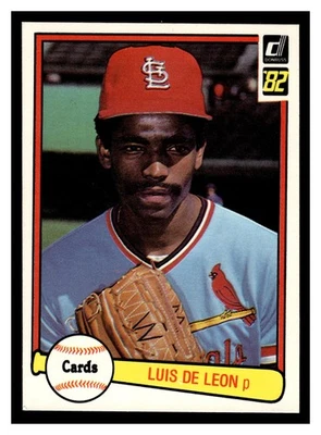 Luis DeLeon #588 1982 Donruss St. Louis Cardinals - Image 1 of 2
