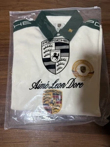 Aime Leon Dore x ALD / Porsche Crest Rugby Pristine White Men’s Size Large FW25 - Picture 1 of 3