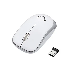 ELECOM wireless mouse 3 button power-saving white M-IR07DRWH JAPAN F/S w/Track# - Afbeelding 1 van 7