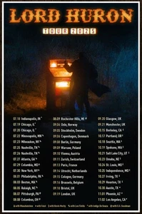 Lord Huron Tour 2025 Edición Limitada Nuevo Póster RARO + Póster BONO Indie Folk Alt Rock - Imagen 1 de 2