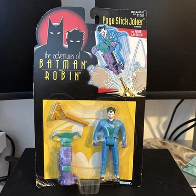 1995 Kenner The Adventures Of Batman & Robin Pogo Stick Joker Action Figure - Image 1 of 3