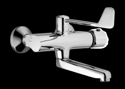 Rubinetto lavabo HANSA HANSATEMPRA, montaggio a parete, scarico 245 mm, - Immagine 1 di 2