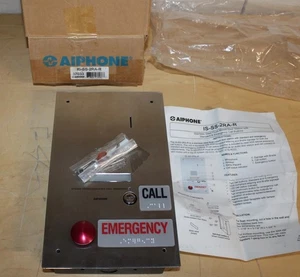 AIPHONE Audio Door Station IS-SS-2RA-R Flush Mount Standard & Emergency Button x - Picture 1 of 10