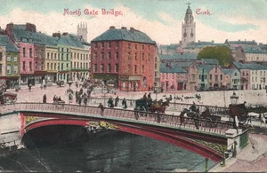 North Gate Bridge Cork Ireland Postcard 1906 To Gold Coast Colony Africa - Picture 1 of 2