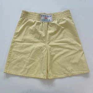 Pantalones Cortos Vintage Sweats Tee’s Bi Chego Amarillo Talla M (10-12) Cintura Elástica - Imagen 1 de 11