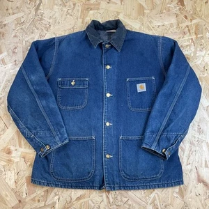 Chaqueta Carhartt Barn Chore Denim Azul Manta Forrada XL De Colección Años 80 - Imagen 1 de 8