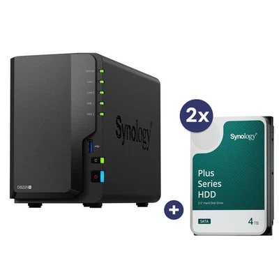 Synology DiskStation DS225+ 2 Einschübe NAS-Server Leergehäuse + 2x Synology - Bild 1 von 4