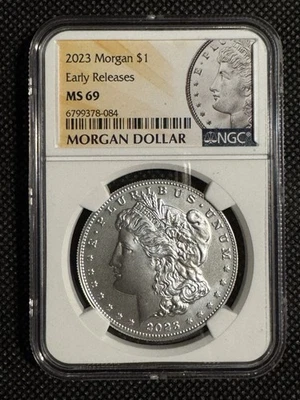 2023 Morgan Silver Dollar NGC MS 69 Early Releases - Image 1 of 4