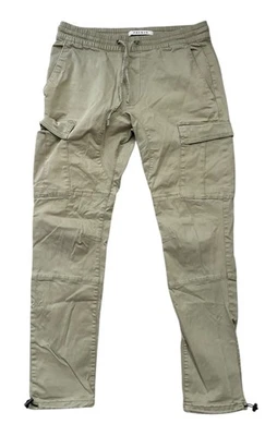 Pantalones Pacsun Para Hombre Talla Mediana (32x29) Verde Claro Beige Carga Ajustados Cónicos Preppy Foto 1 de 4