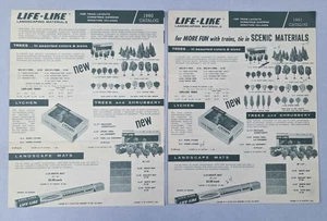 2 LIFE-LIKE DEALER CATALOGS-1960,1961-MODEL RAILROAD LANDSCAPING MATERIALS - Bild 1 von 5