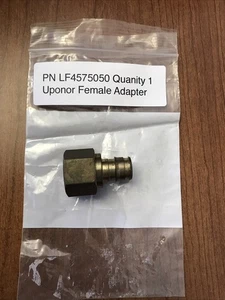 Adaptador roscado hembra de latón Uponor ProPEX LF 1/2" PEX x 1/2" NPT (LF4575050) - Imagen 1 de 9