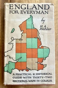 ENGLAND FOR EVERYMAN by H.A. PIEHLER 1951 VINTAGE FLEX w/ DJ COLOUR MAPS VG - Picture 1 of 14