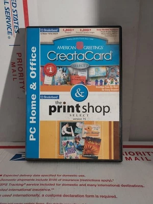 AMERICAN GREETINGS CREATACARD SELECT 7 & PRINTSHOP SELECT VERSION 15 - #136 - Image 1 of 2