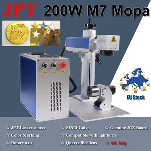 200W JPT M7 Mopa Fiber Laser Color Marking Machine For Metal Fit Lightburn 【DE】 - Picture 1 of 13